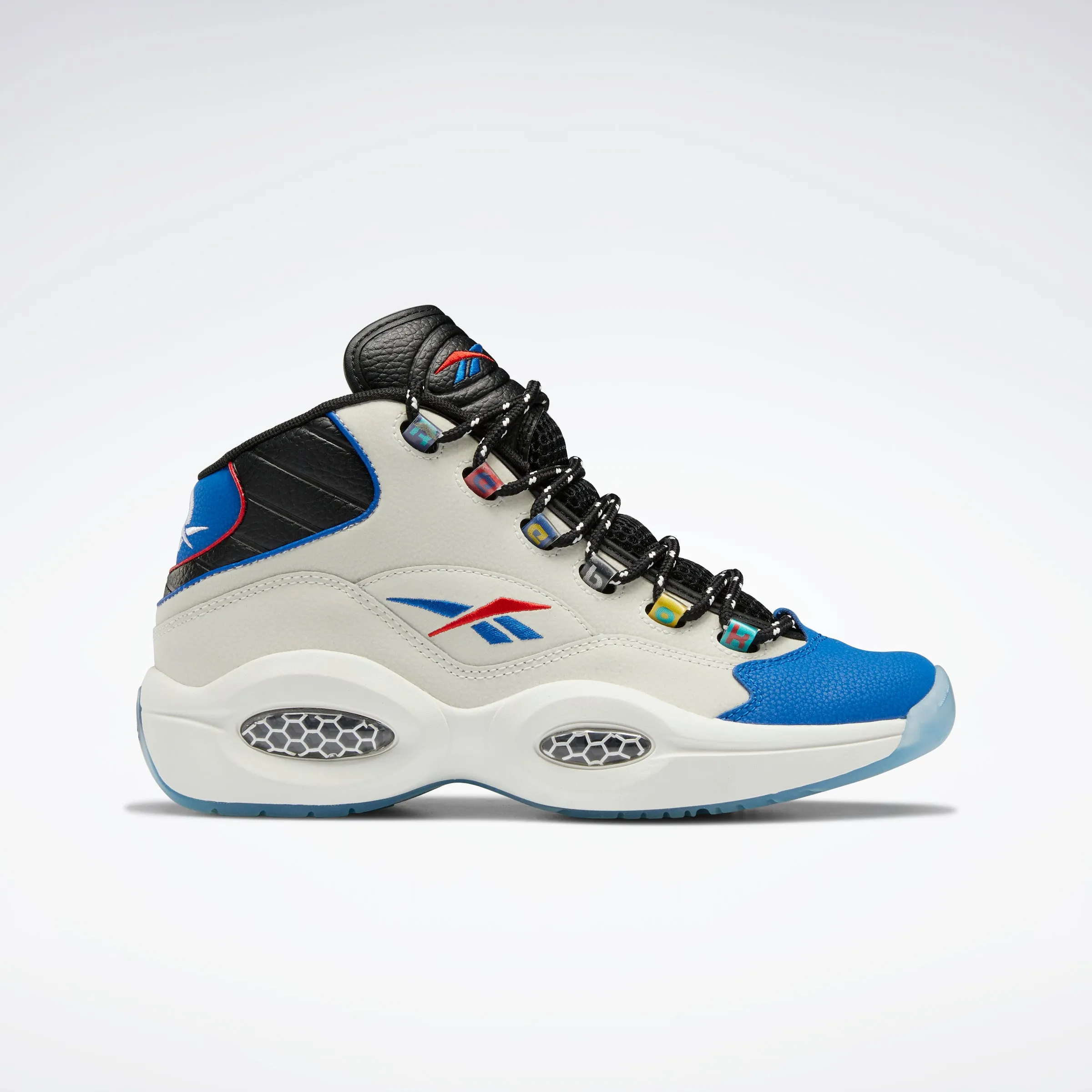 Reebok Footwear Men Question Mid Shoes Chalk/Cblack/Vecblu Fitness Durable Build