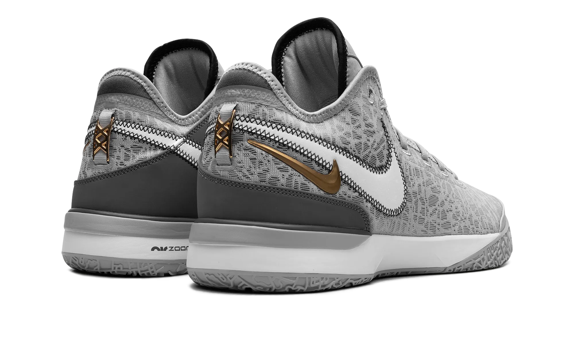 Zoom LeBron NXXT Gen "Wolf Grey Metallic Gold" Streamlined