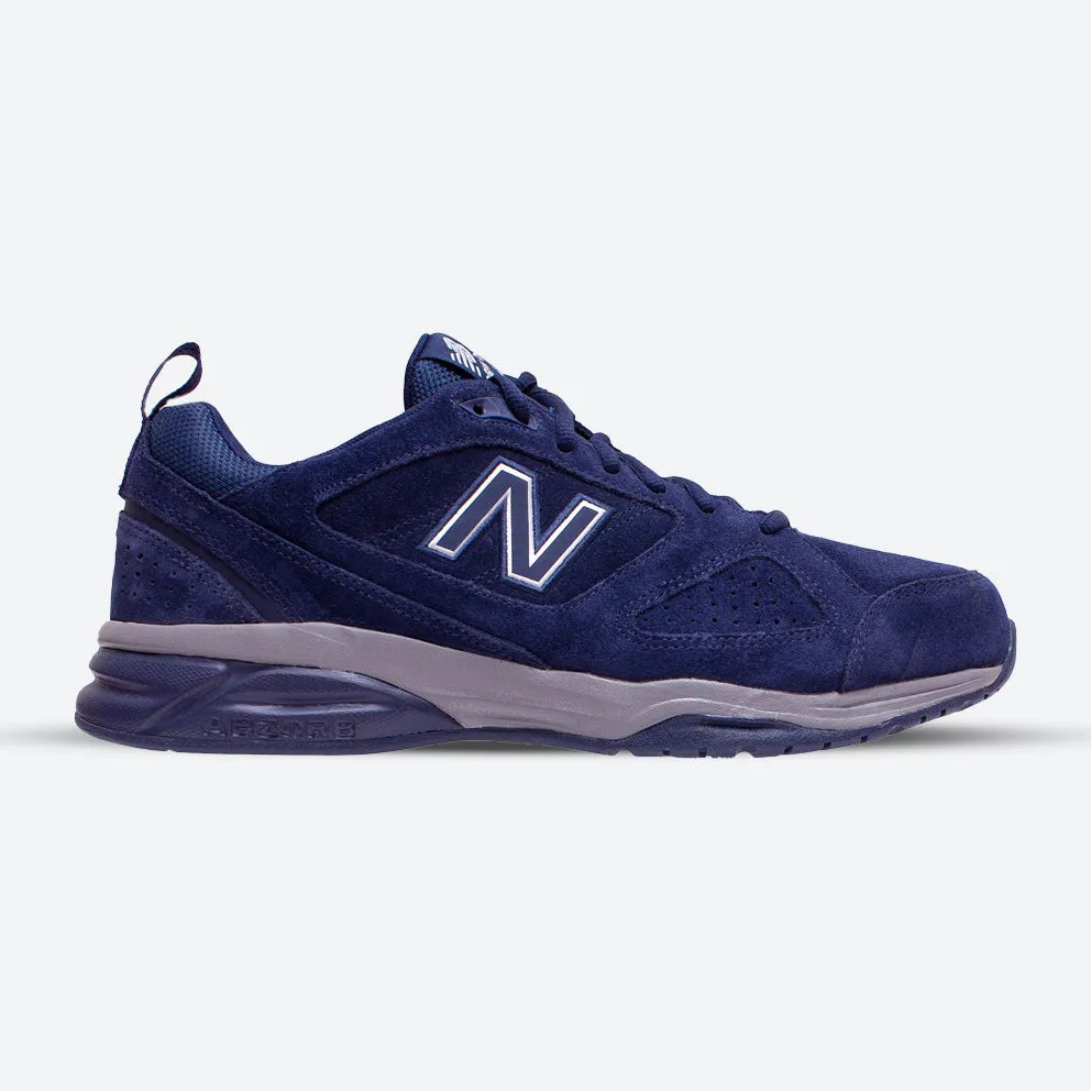 Mens New Balance Wide Fit MX624V4 Navy Sneakers Rubber Traction