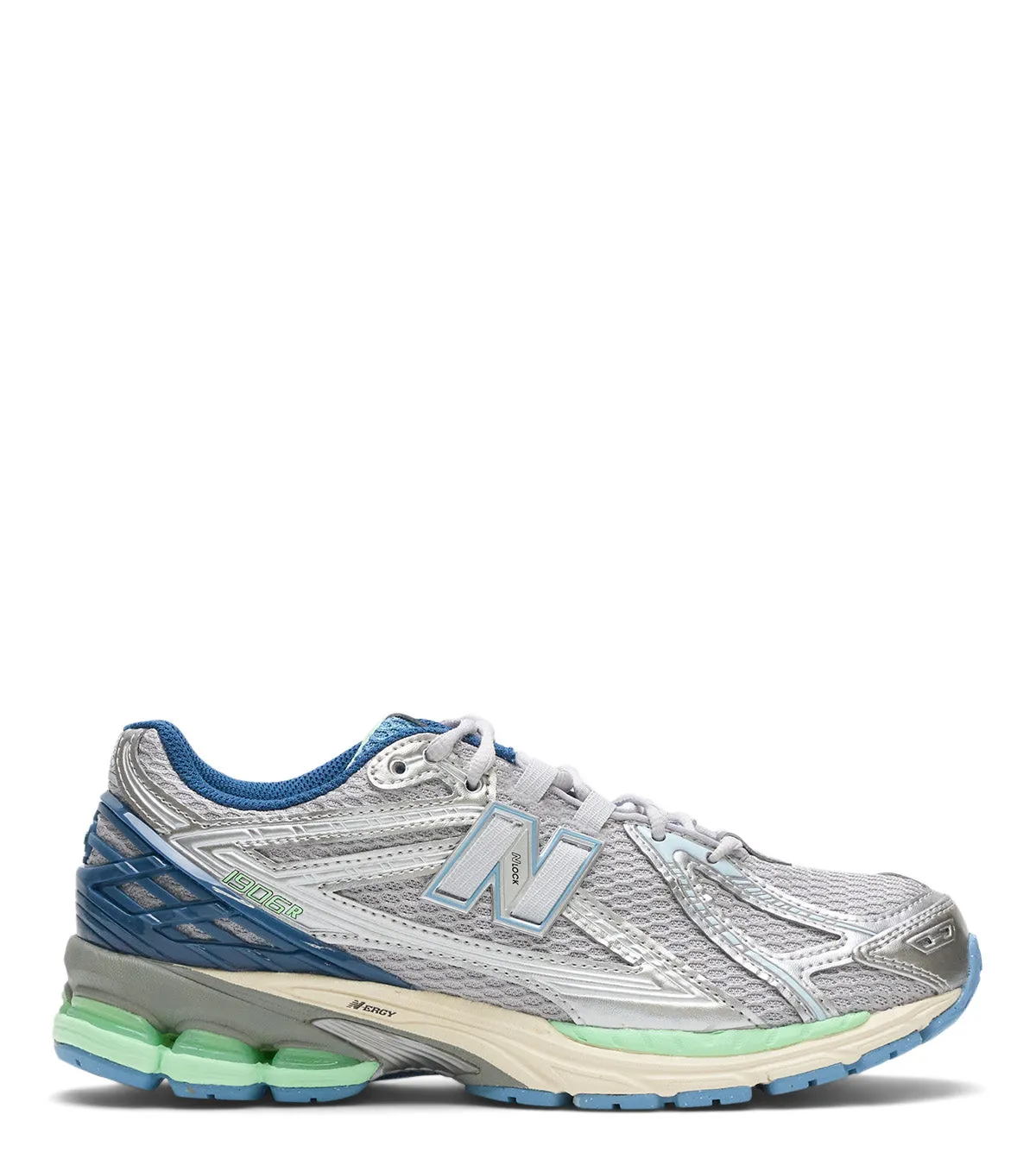 New Balance 1906R Blue Green Padded Collar Structure Abrasion Guard