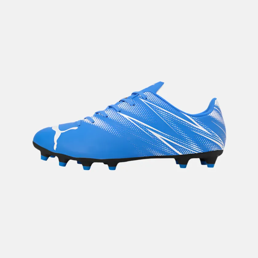 Breathable Lining Puma Attacanto FG/AG Men's Shoes -Bluemazing/White