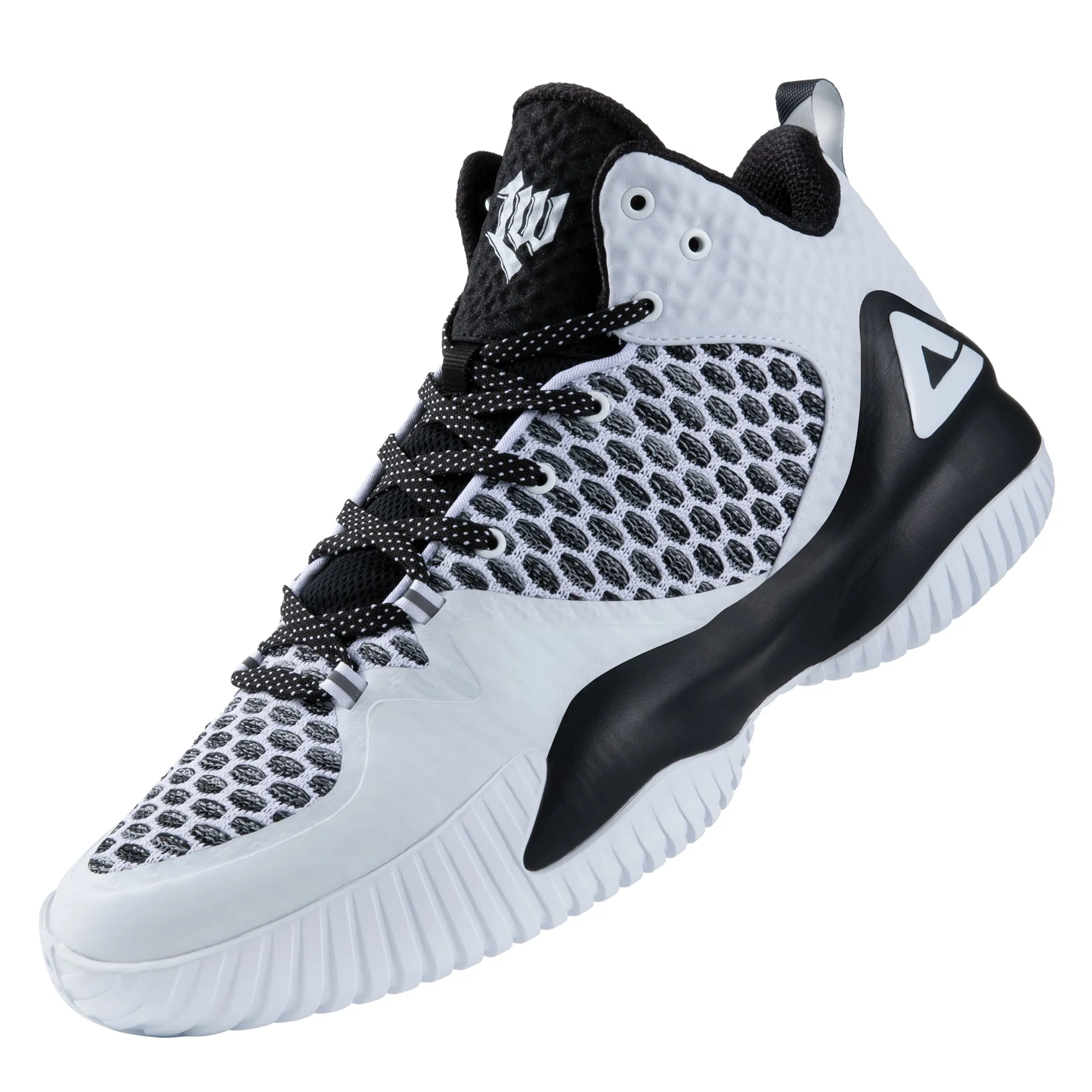 PEAK Basketball Shoes Lou Williams Streetball Master White Black Simple Match Slip Resistant Soles