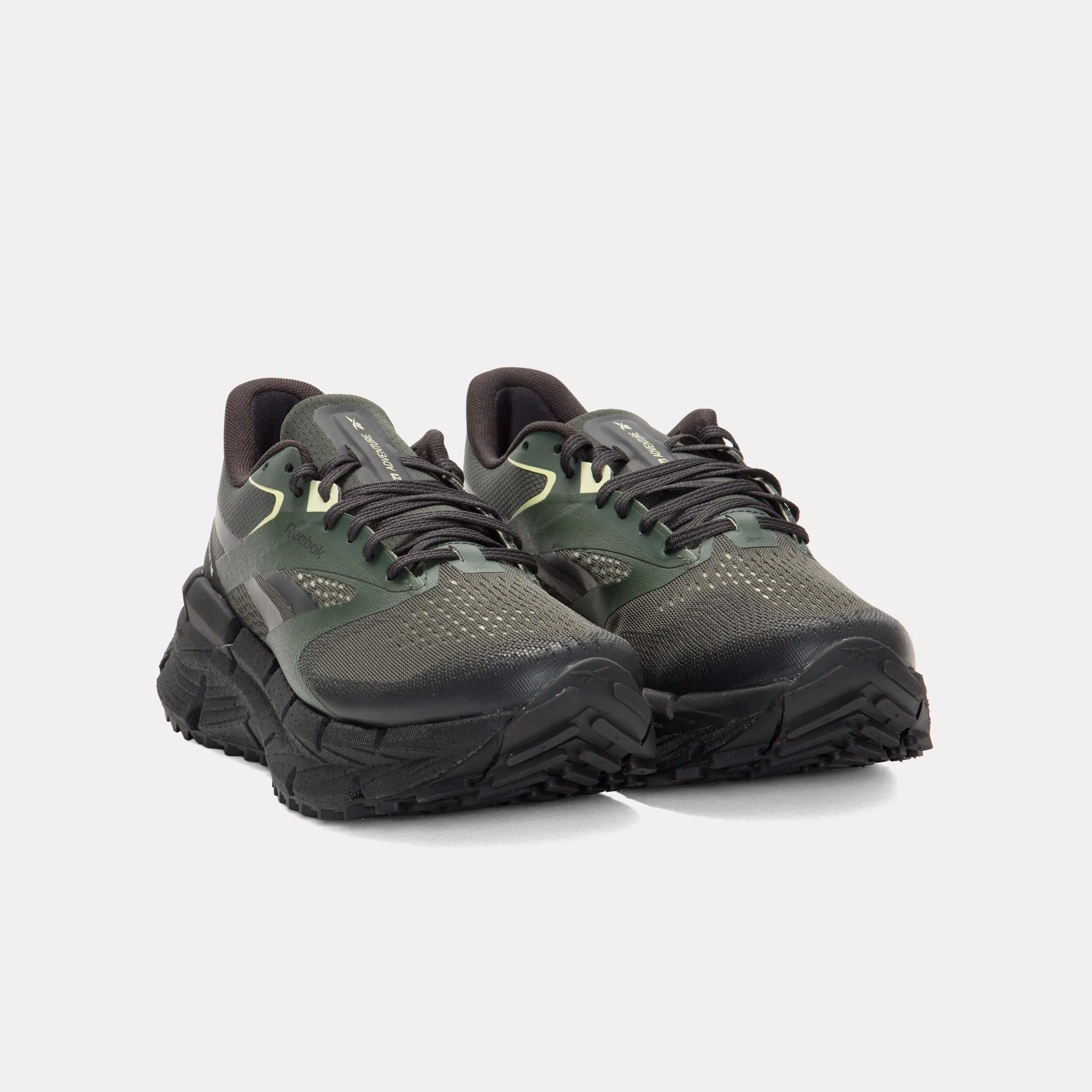 Reebok Footwear Men FloatZig 1 Adventure Shoes GRIT GREEN/WASHED BLACK/YELLOW indoor usability