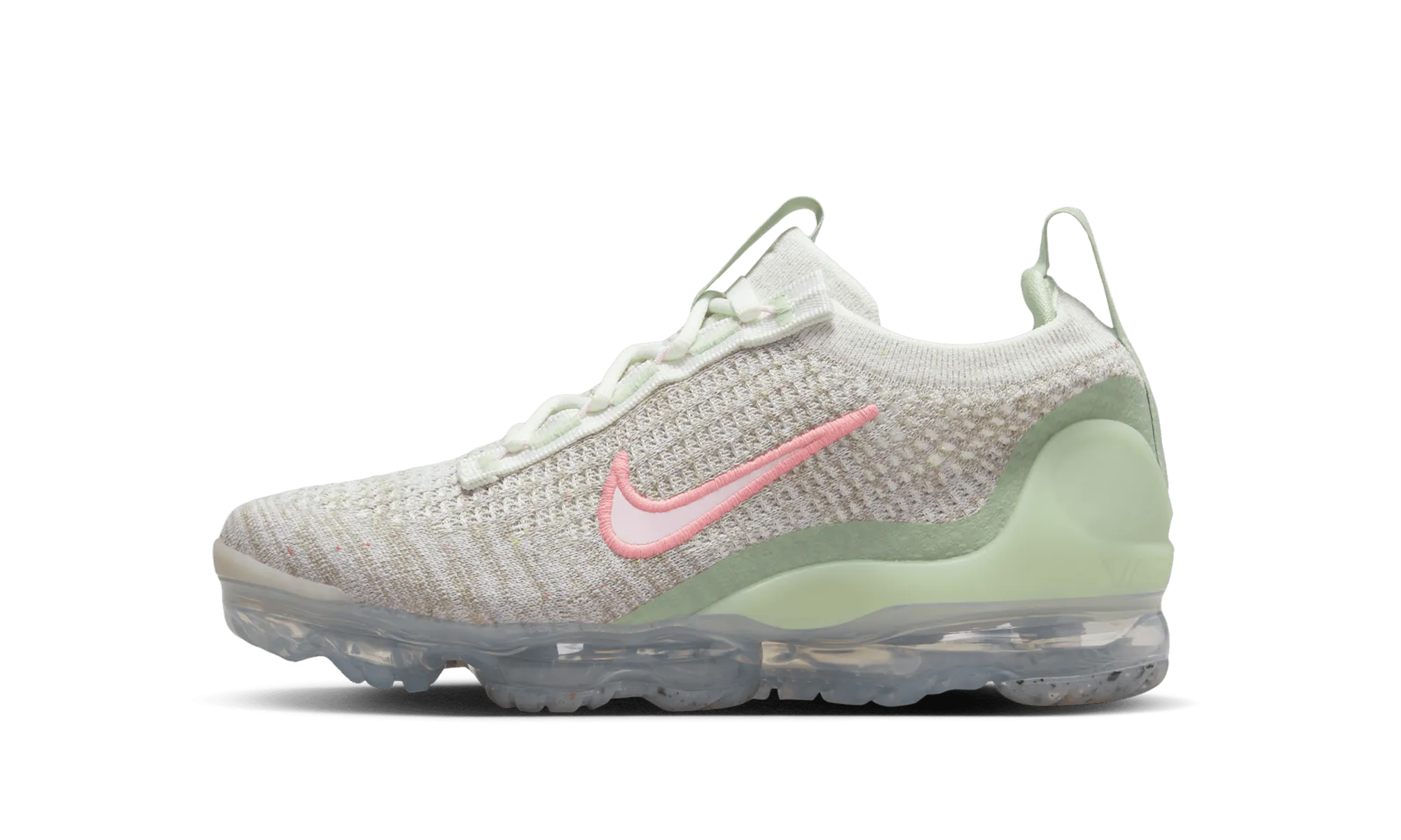 Air VaporMax 2021 Flyknit GS "Sail Honeydew" running in a dam area shoes running shoes for trail races