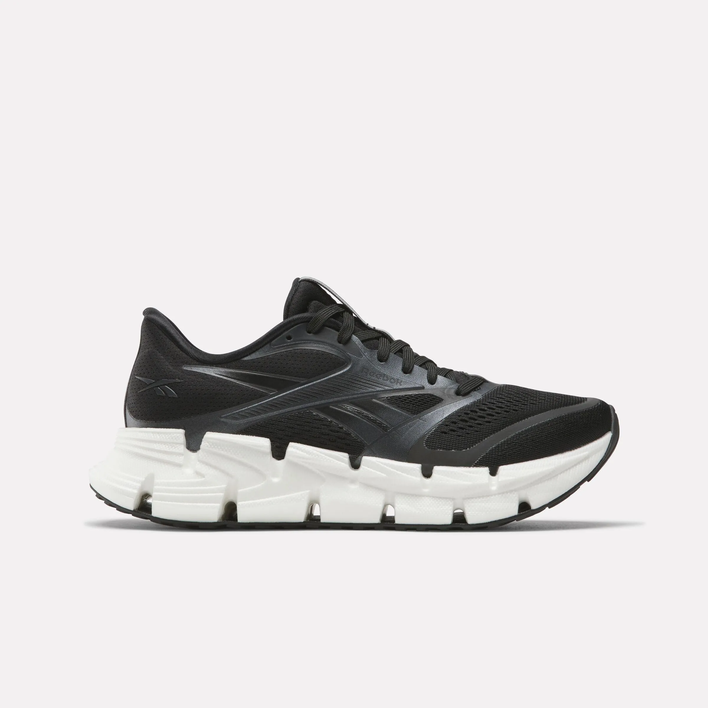 Reebok Footwear Women FloatZig 2 Running Shoes BLACK/WHITE 5K running shoes wide - toe - box running shoes