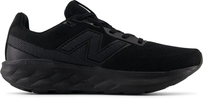 New Balance Men'S 520 V9 Triple Black Running Shoes (Width 2E) Silver Shine
