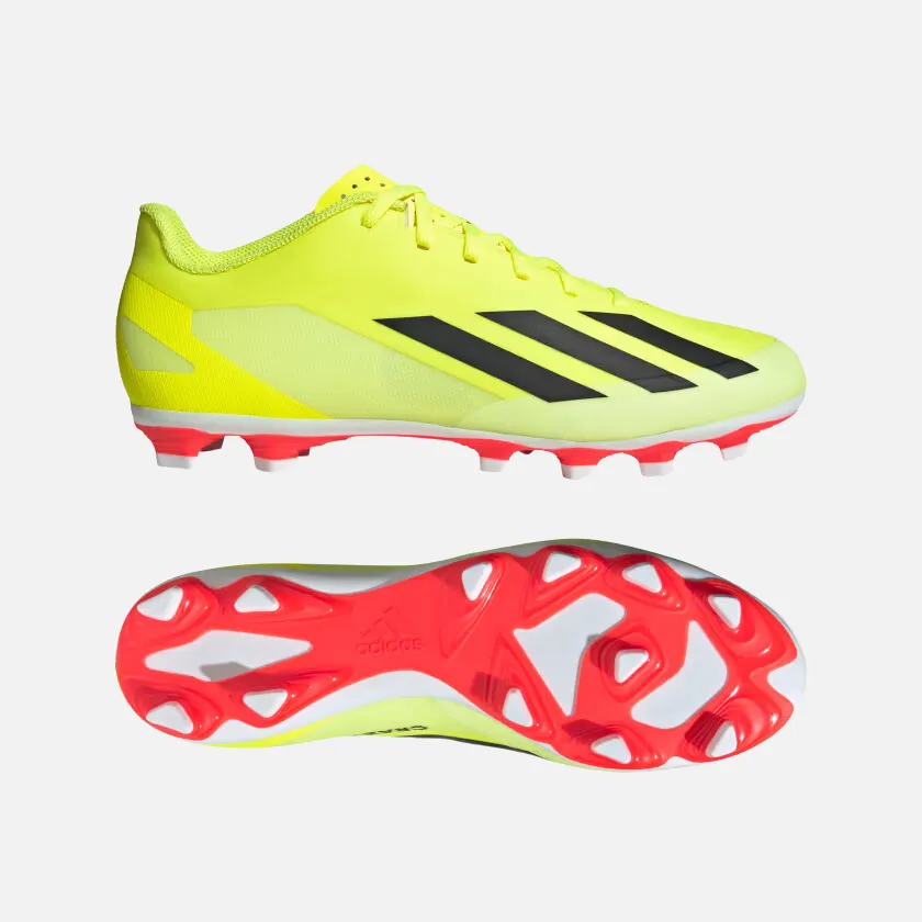 Scandi Clean sports Adidas X Crazyfast Club Flexible Ground Unisex Football Shoes -Team Solar Yellow 2/Core Black/Cloud White