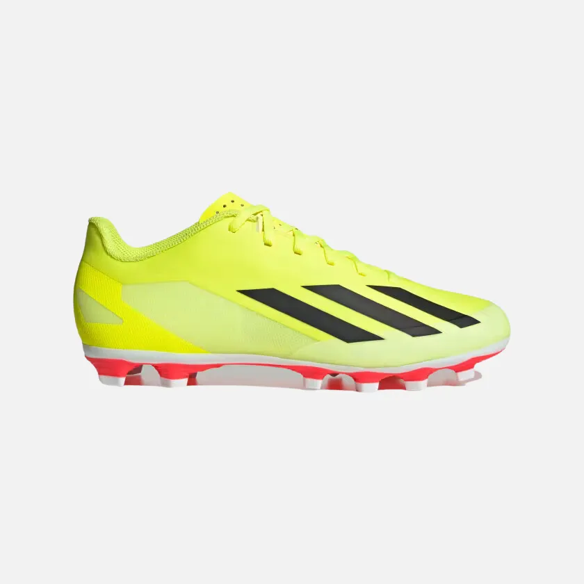 Cool Tone Adidas X Crazyfast Club Flexible Ground Unisex Football Shoes -Team Solar Yellow 2/Core Black/Cloud White