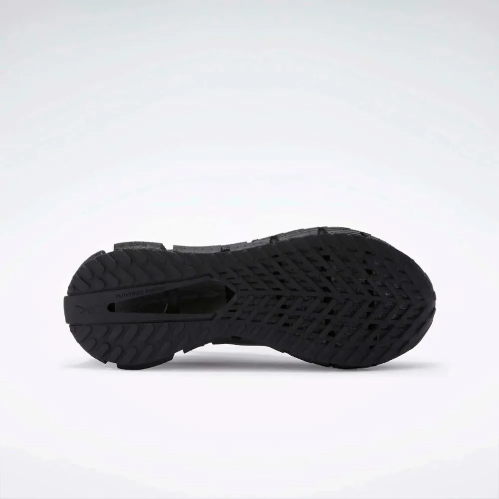 running in a tram station area shoes streamlined - design shoes Reebok Footwear Men FloatZig 1 Shoes BLACK/BLACK/BLACK