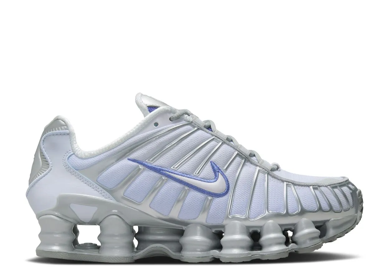 Nike Shox TL Metallic Platinum Blue Tint dirt - path running shoes adjustable lacing shoes