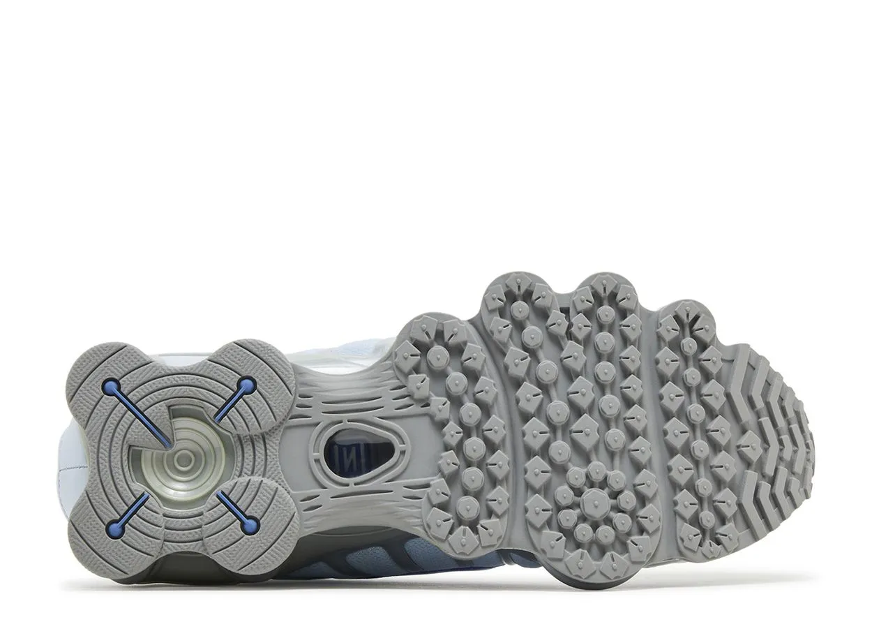 Nike Shox TL Metallic Platinum Blue Tint running with watch shoes Breathable Fit