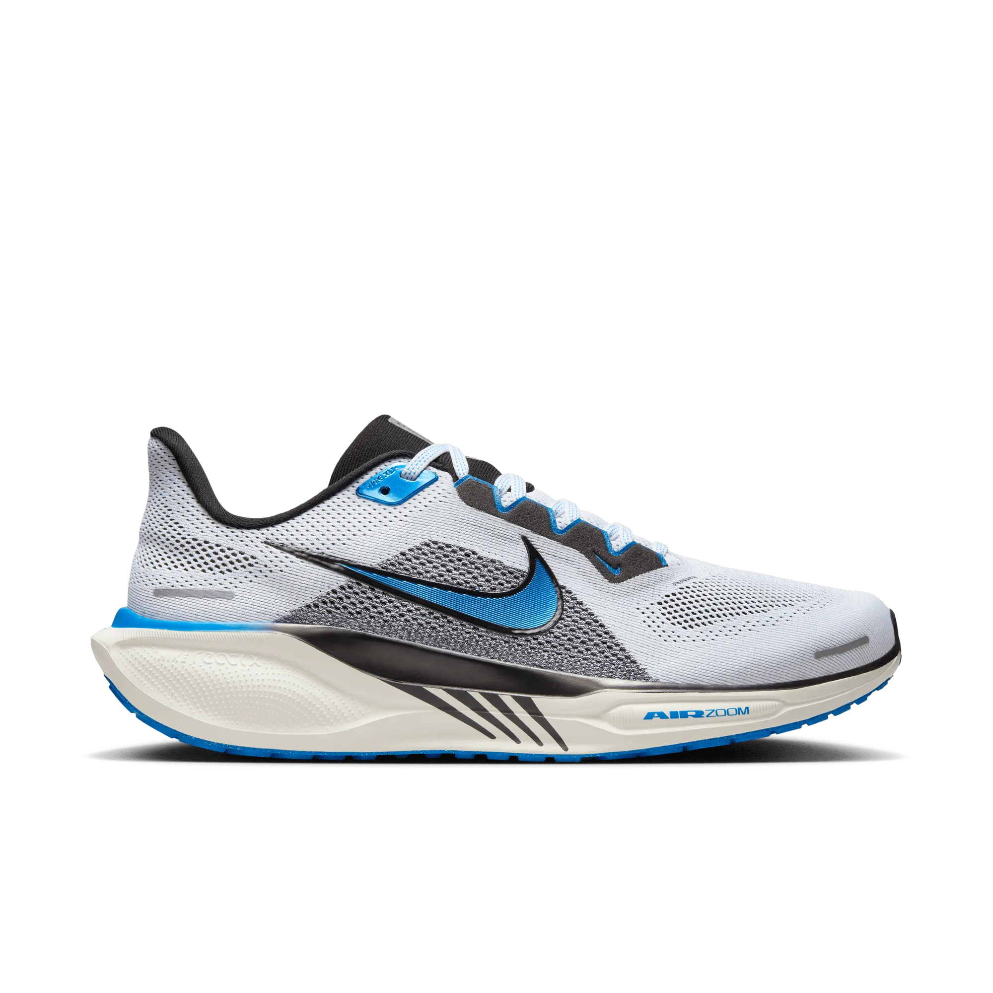 MEN'S PEGASUS 41 - D - 100 WHITE/PHOTO BLUE cushioned - sole shoes Straight Running