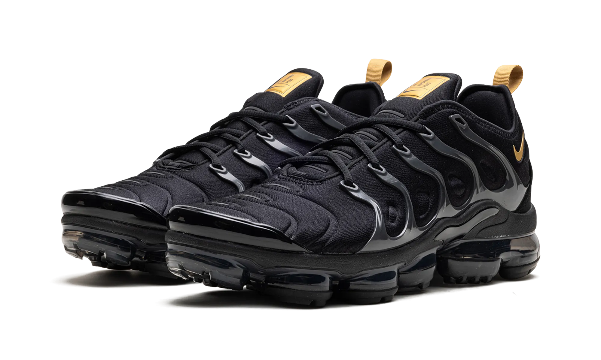 Air Vapormax Plus "Black" asphalt running wear evening - wear shoes