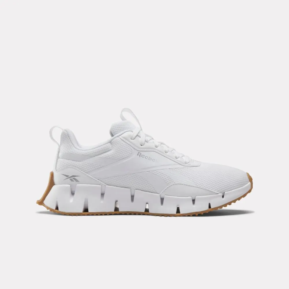 wide - fit spaciousness track runner shoes Reebok Footwear Women Zig Dynamica STR Shoes FTWWHT/SILVMT/RBKLE3