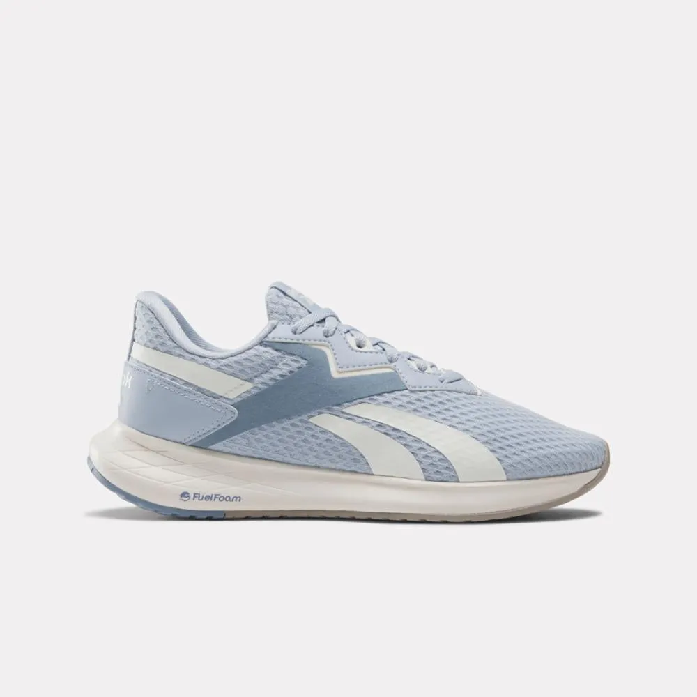 Reebok Footwear Women Energen Plus 2 Running Shoes PALBLU/VINBLU/CHALK running in a subway station area shoes running for sports festivals