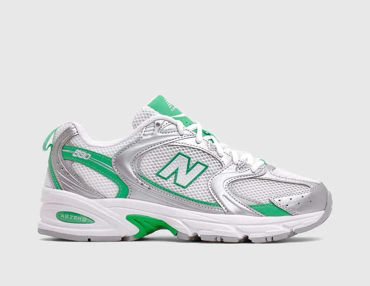 All-weather look Ultra grip New Balance 530 Silver Metallic / Green Apple