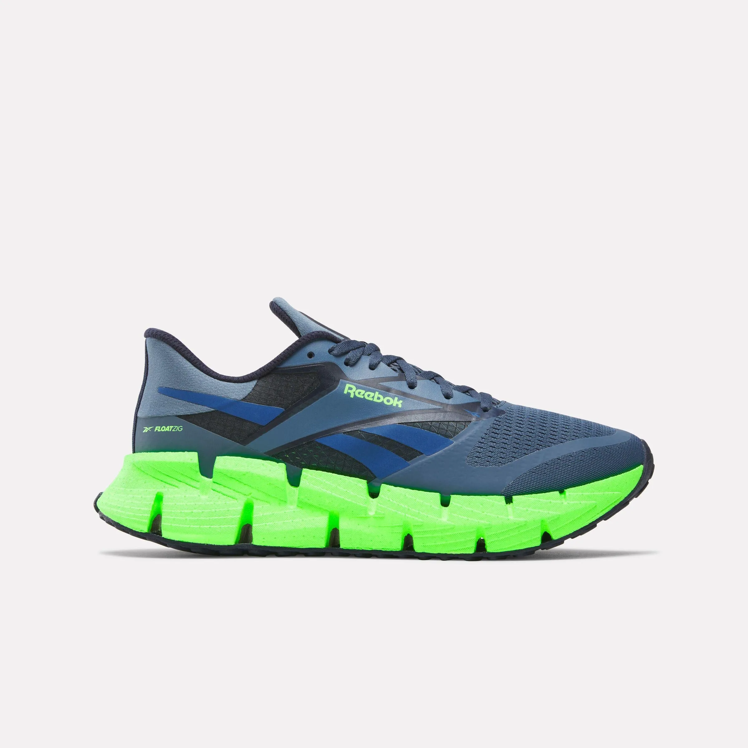 arch - supported running wear Reebok Footwear Men Floatzig 1 Shoes SHADOW/TWILIGHT BLUE/SOLAR LIM