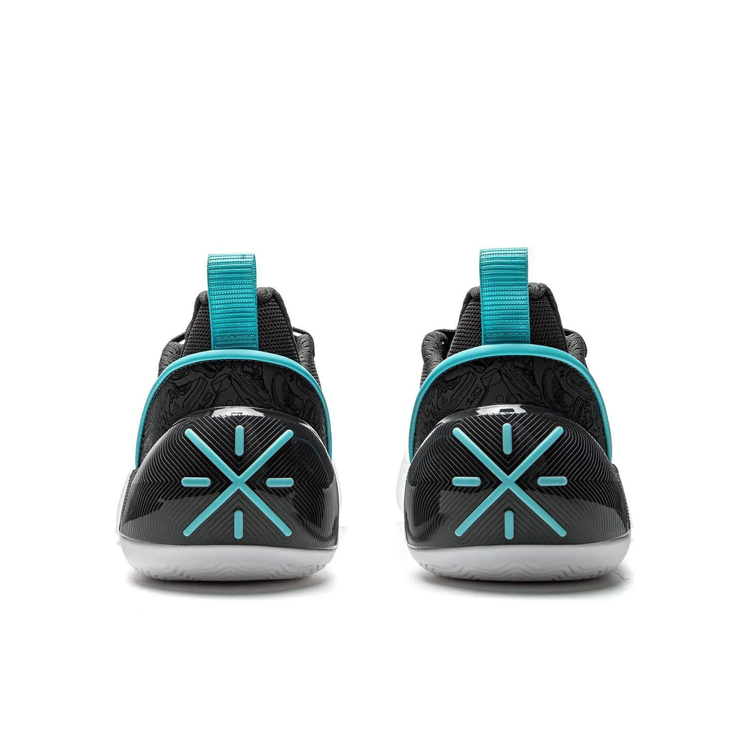 Li-Ning Wade All City 12 Encore - Stone Grey Multi Directional Traction Pattern Efficient Performance
