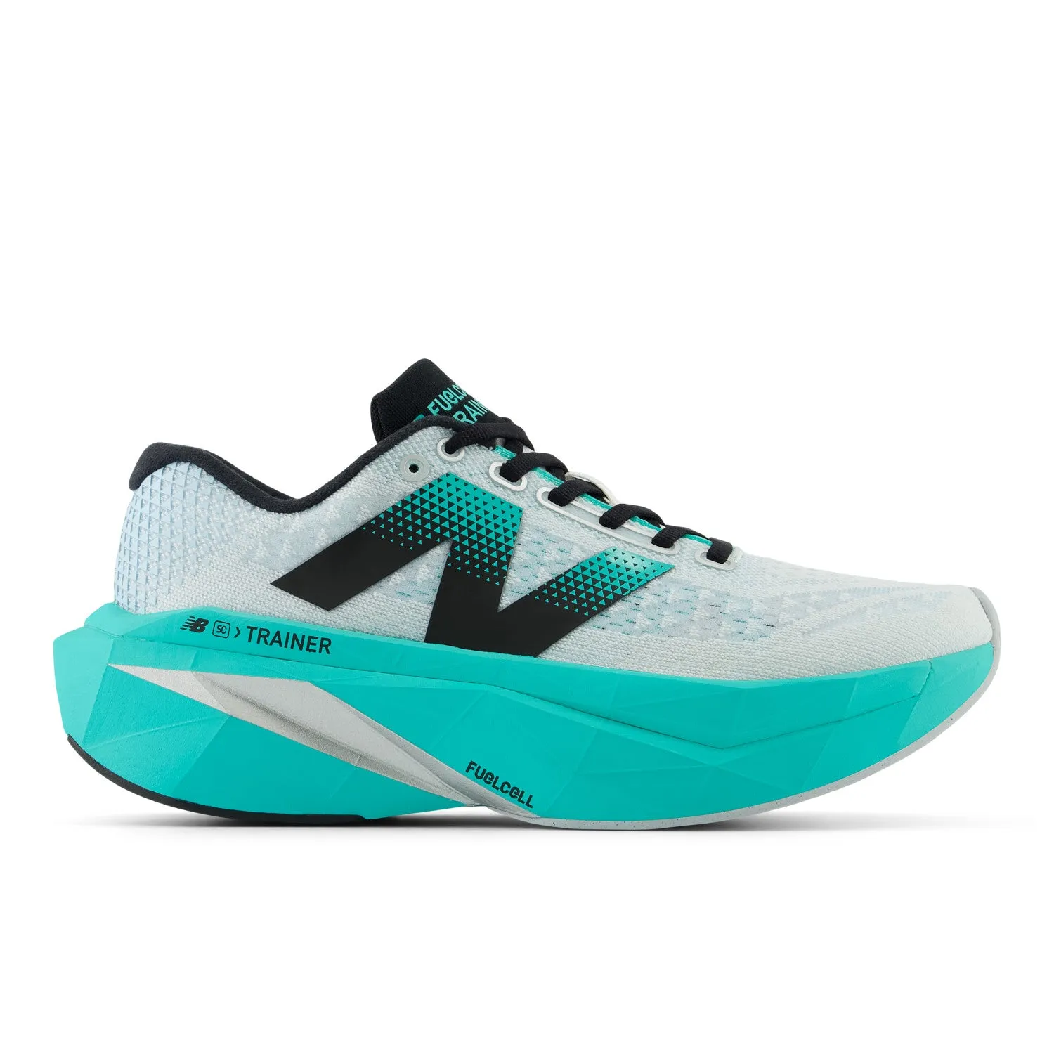 WOMEN'S FUELCELL SUPERCOMP TRAINER V3 - B - W4 WHITE/CYBER JADE Stable Form