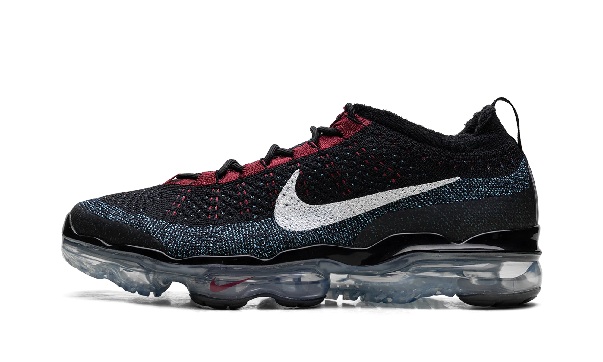 winter running air - filled running gear Air VaporMax 2023 Flyknit "Black Red Universtiy Blue"