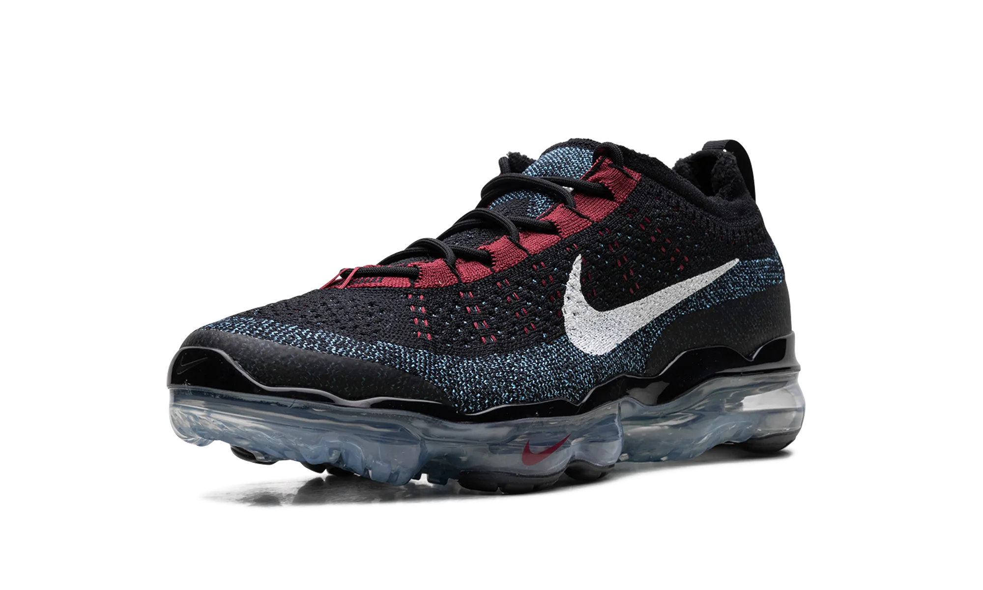 running technique improvement Air VaporMax 2023 Flyknit "Black Red Universtiy Blue"