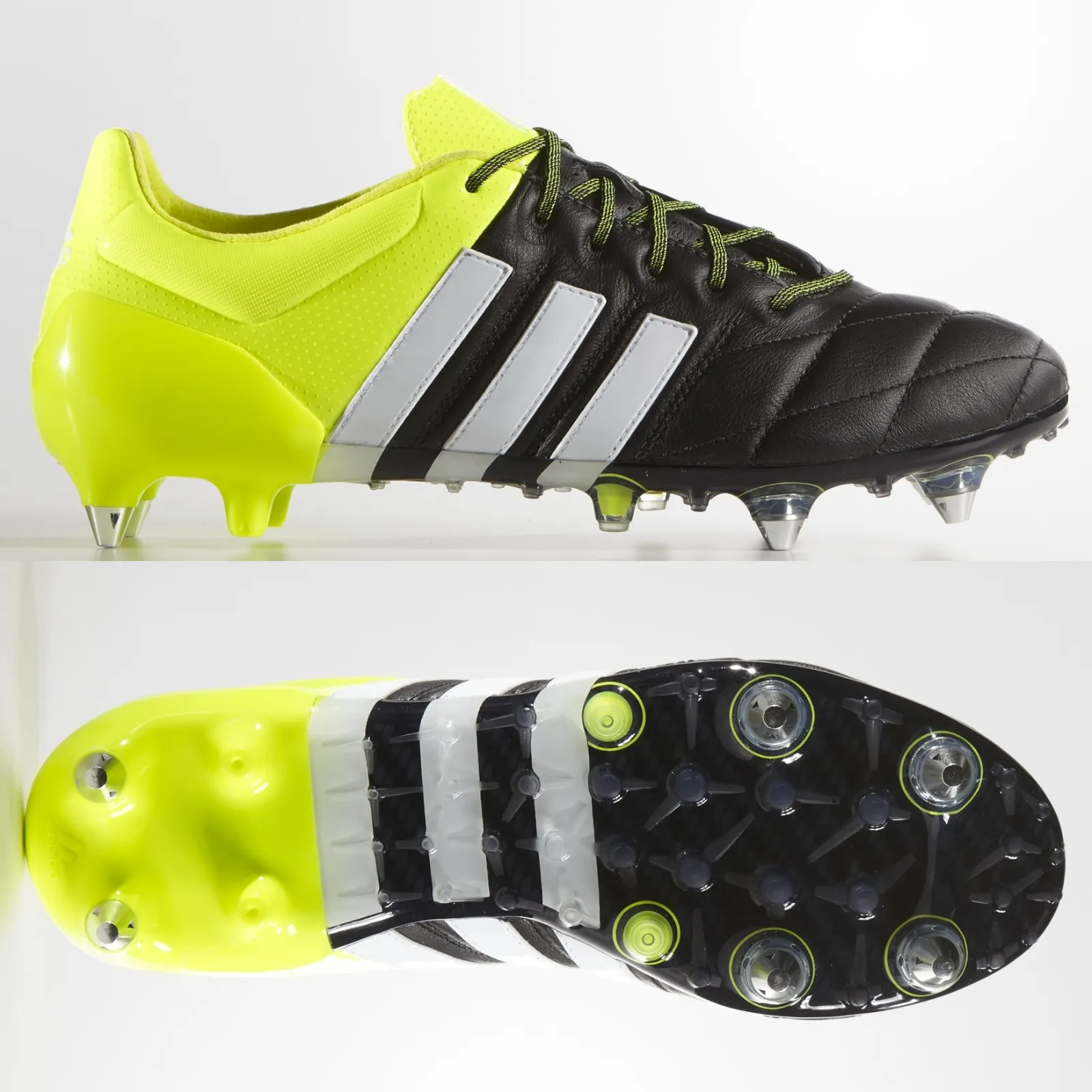 adidas Ace 15.1 SG Leather Mens - Core Black* Football Pitch Speed Play