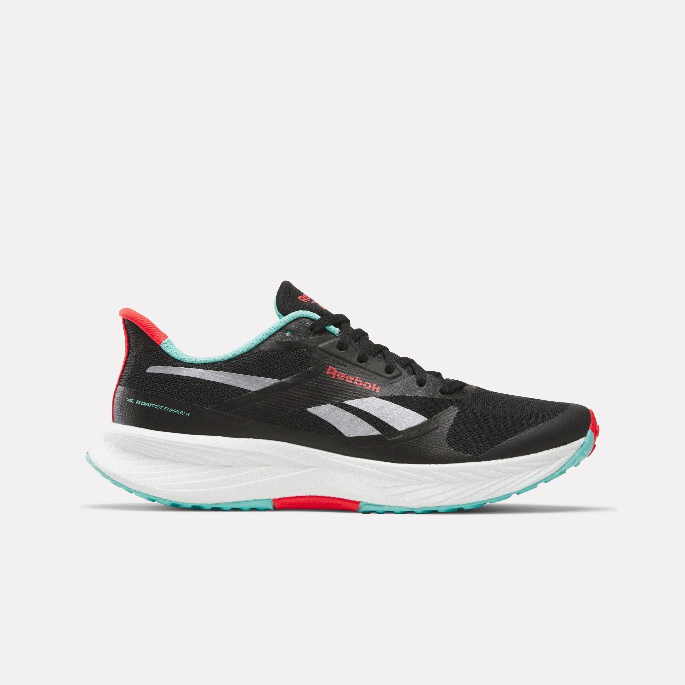 early - morning runner shoes ComfortCushion Reebok Footwear Men Floatride Energy 6 Shoes BLACK/WHITE/AI AQUA