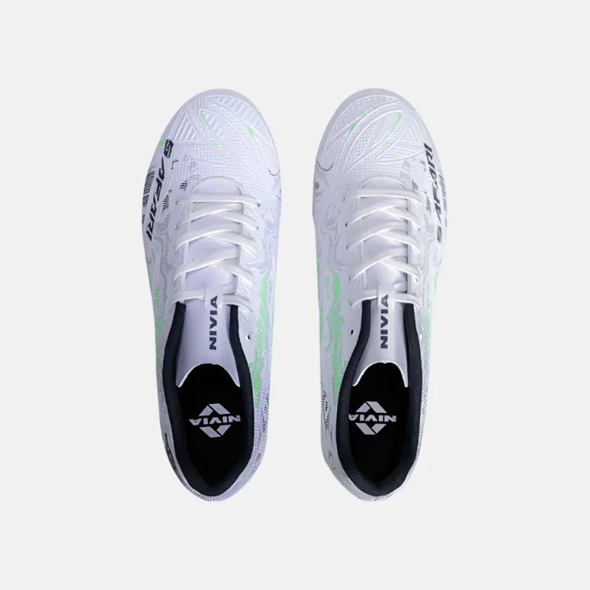 Nivia Safari Men's Football Shoes - Grey/White Work