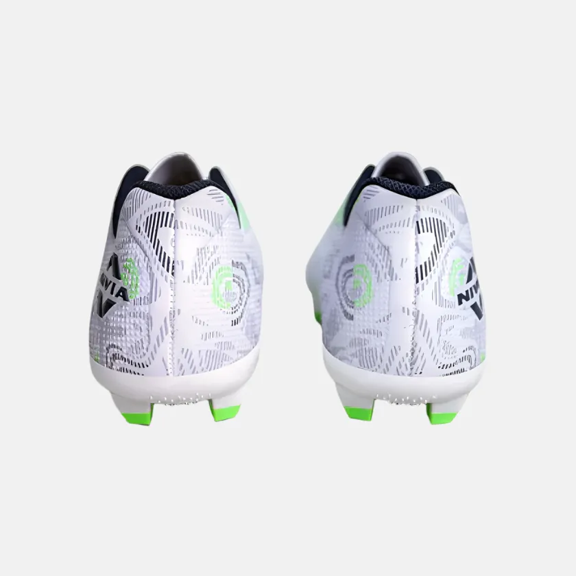 Nivia Safari Men's Football Shoes - Grey/White TPU Stability