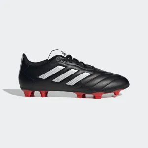 Dynamic Stride Impact Motion adidas GOLETTO VII Firm Ground Soccer Cleats | Black-Red | Men's
