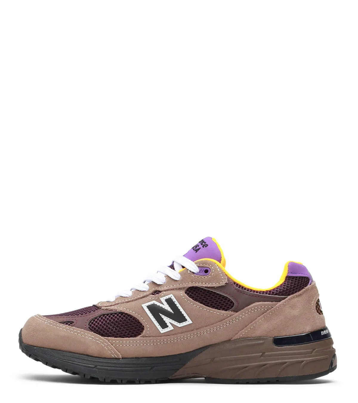New Balance Made In USA 993 Brown Sculpted durability Anti Slip Tread Pattern