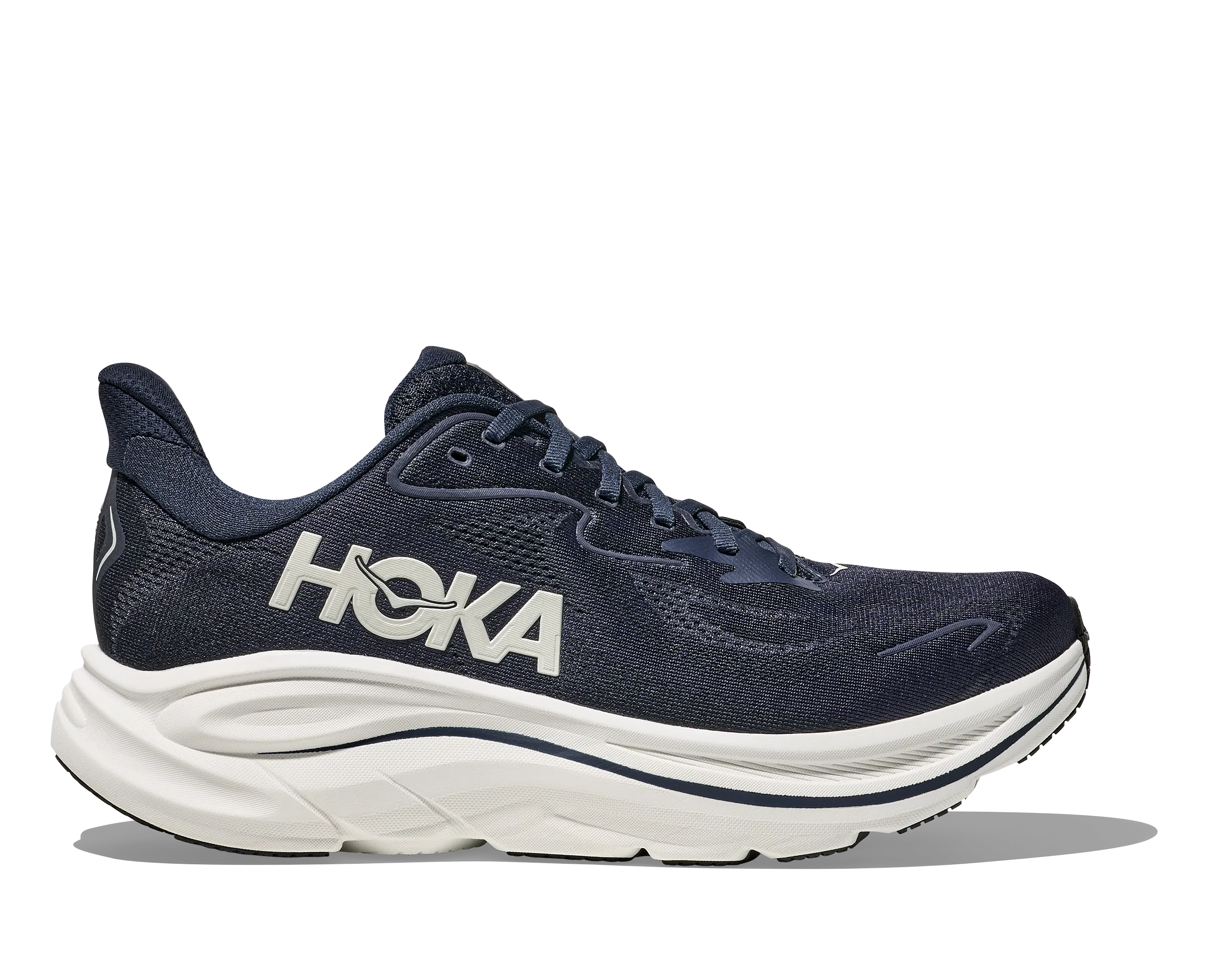 Indoor style Non Slip Heel MEN'S CLIFTON 10 - WIDE 2E - NAVY/WHITE