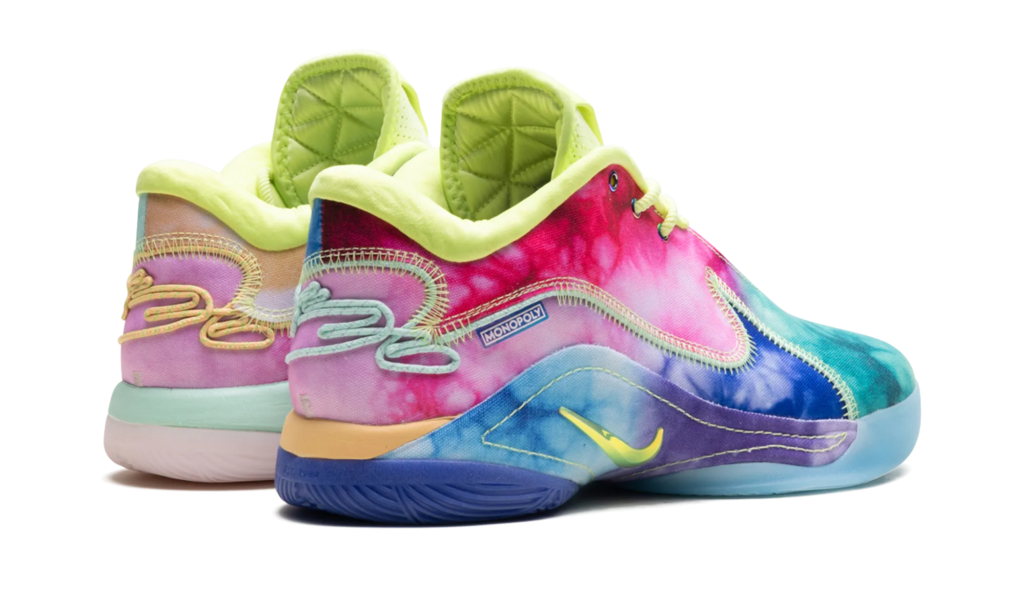 Kinetic Energy Transfer Shock   Absorbing Midsole LeBron 22 "What the Monopoly Tie-Dye (Translucent Outsole)"