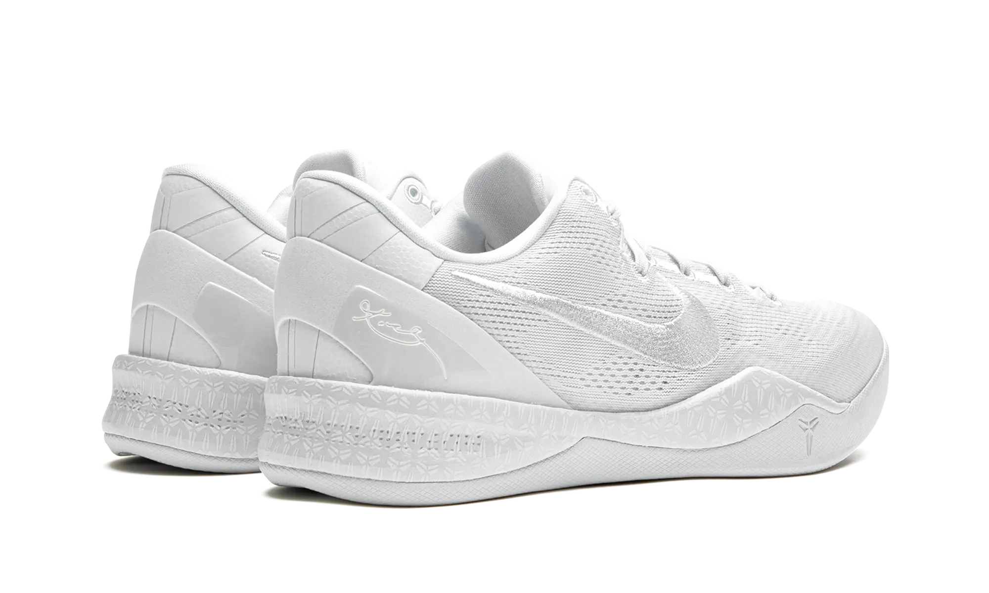 Kobe 8 Protro "Triple White 2023" Progressive Flex Grooves NarrowFit