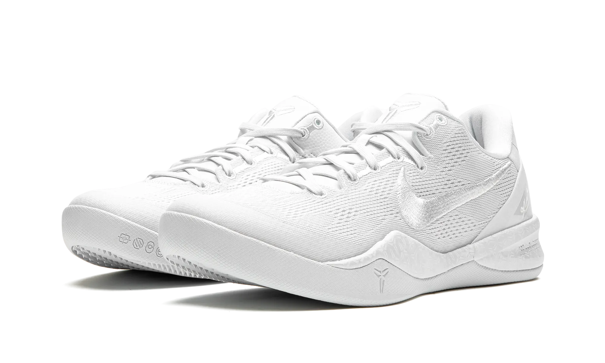 Abrasion Resistant Stitching Lightweight Kobe 8 Protro "Triple White 2023"