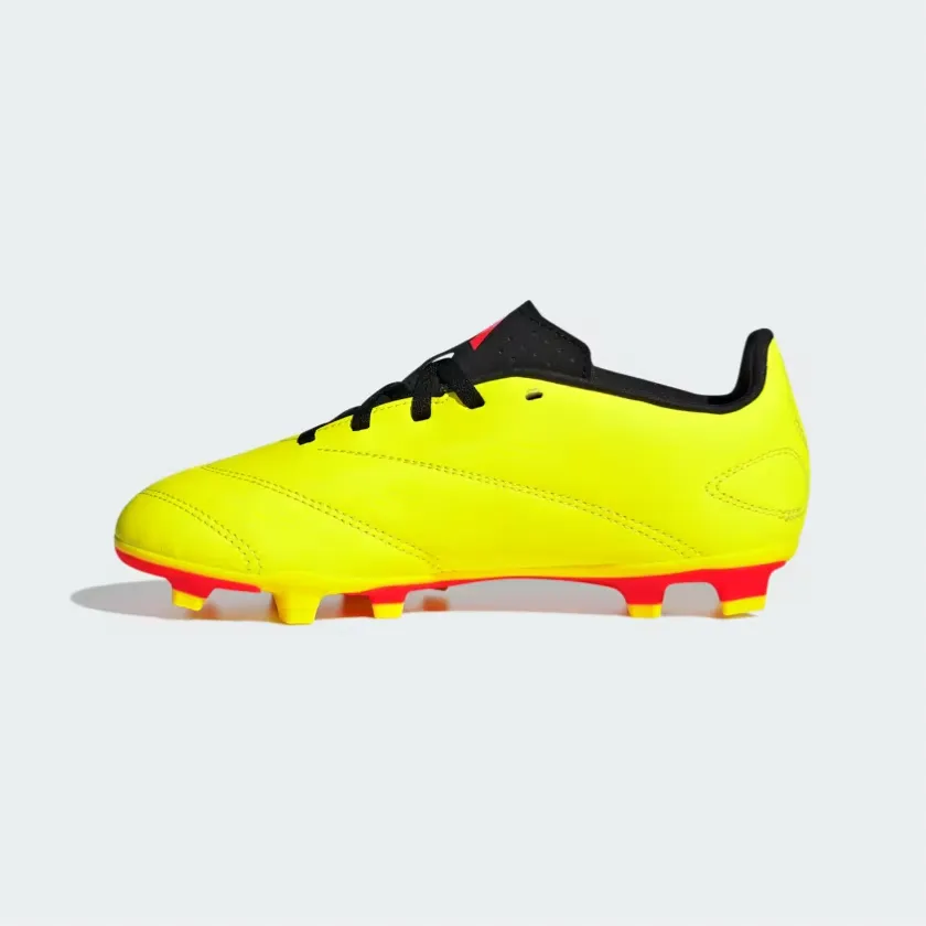 Adidas Predator Club Flexible Ground Football Kids Unisex Shoes (4-7Year) -Team Solar Yellow 2/Core Black/Solar Red Quick Dash