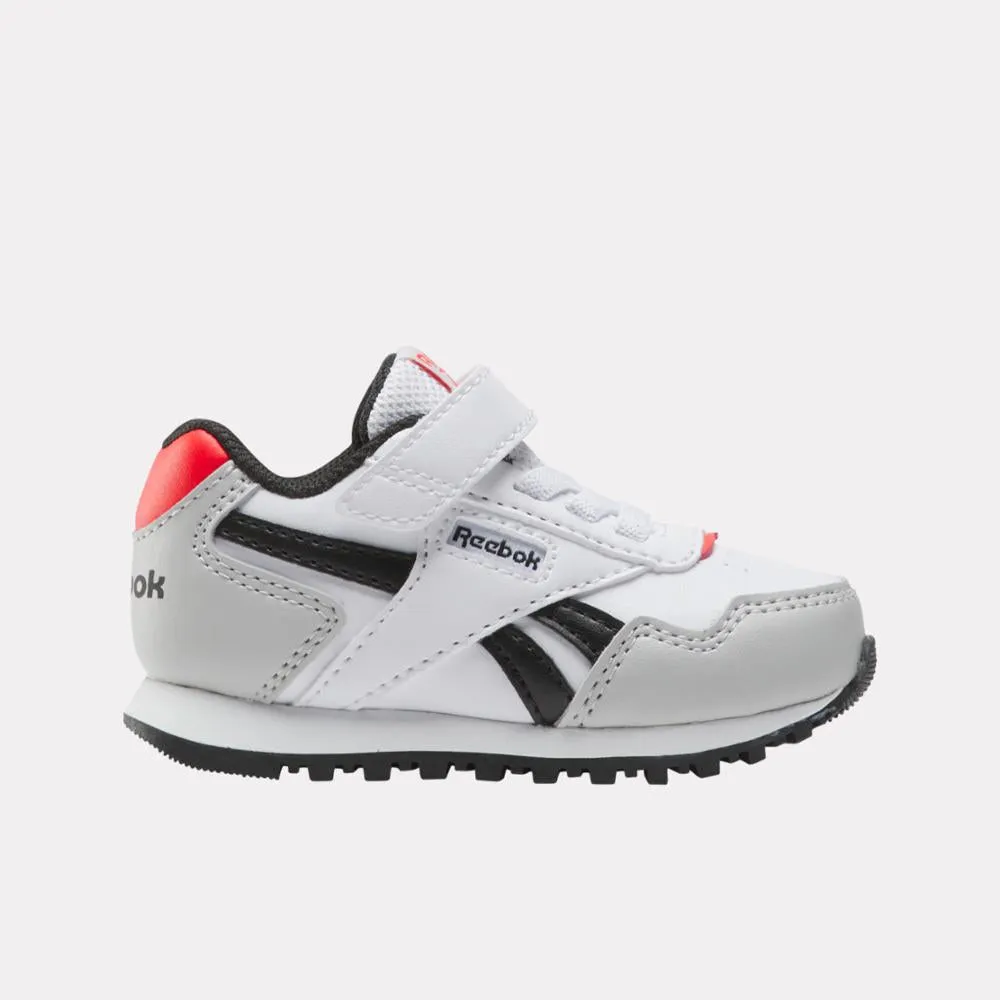 Walking Essential Reebok Footwear Kids Reebok Glide Elastic Lace & Top Strap Shoes - Toddler FTWRWHITE/MISTGREY/ENERGYRED