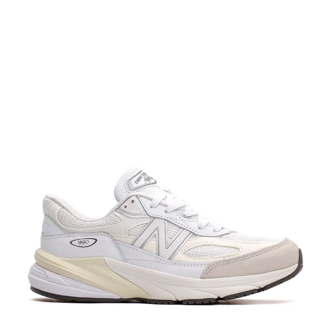 New Balance Unisex Made in USA 990v6 White Sea Salt U990GB6 High Performance