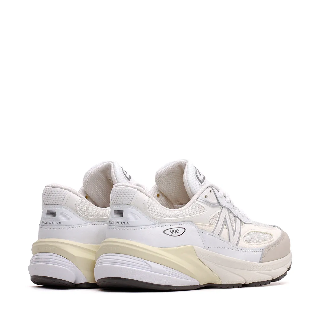 New Balance Unisex Made in USA 990v6 White Sea Salt U990GB6 Orthotic Friendly Design ActiveUse
