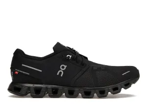 On Running Cloud 5 All Black Anti Slip Feature Wide toe box