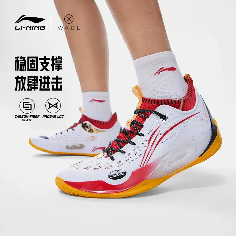 Jump Training Use Li Ning Wade 808 2 Ultra Sports Shoes - Red/White