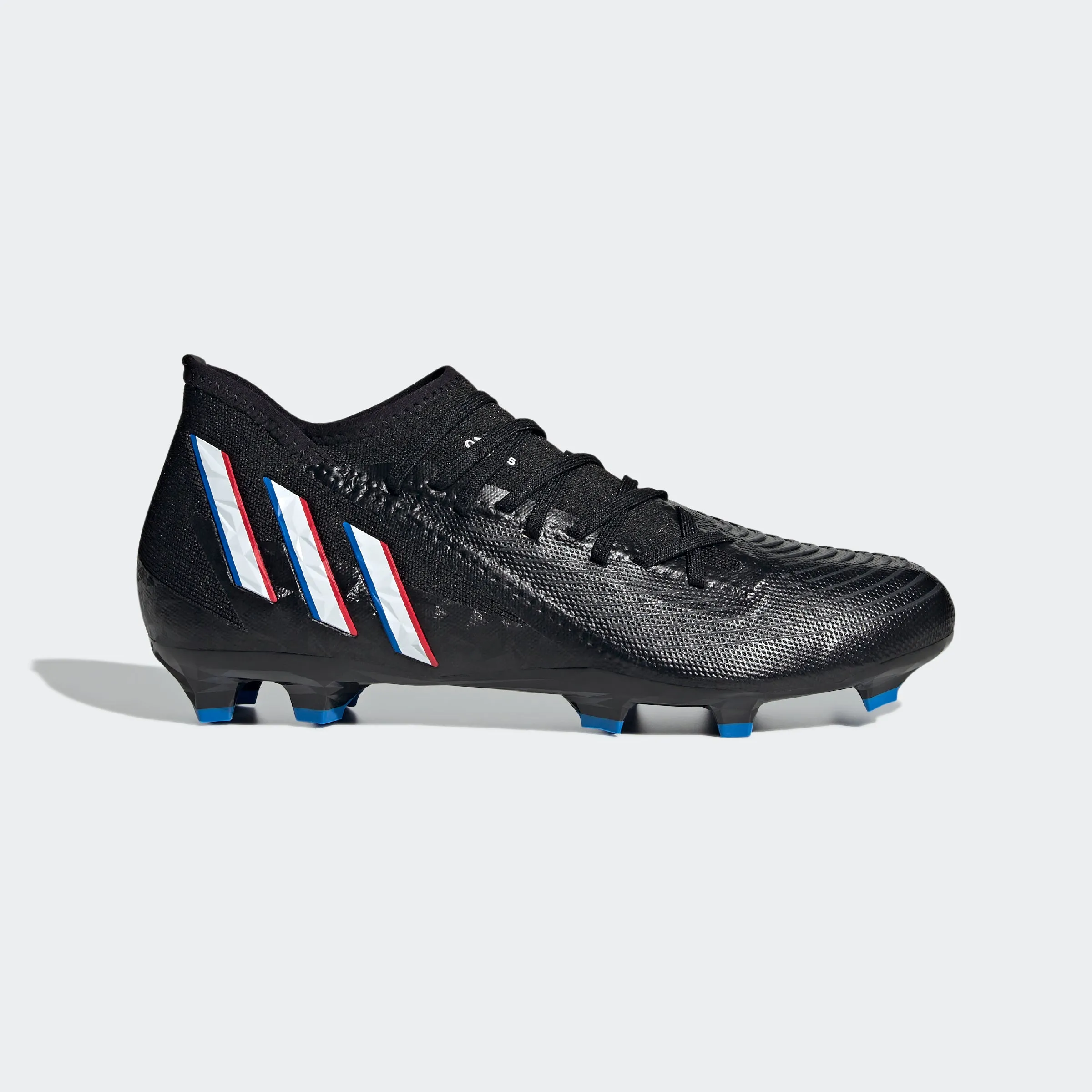 Quick lace Support Step adidas PREDATOR EDGE.3 Firm Ground Soccer Cleats | Black | Men's