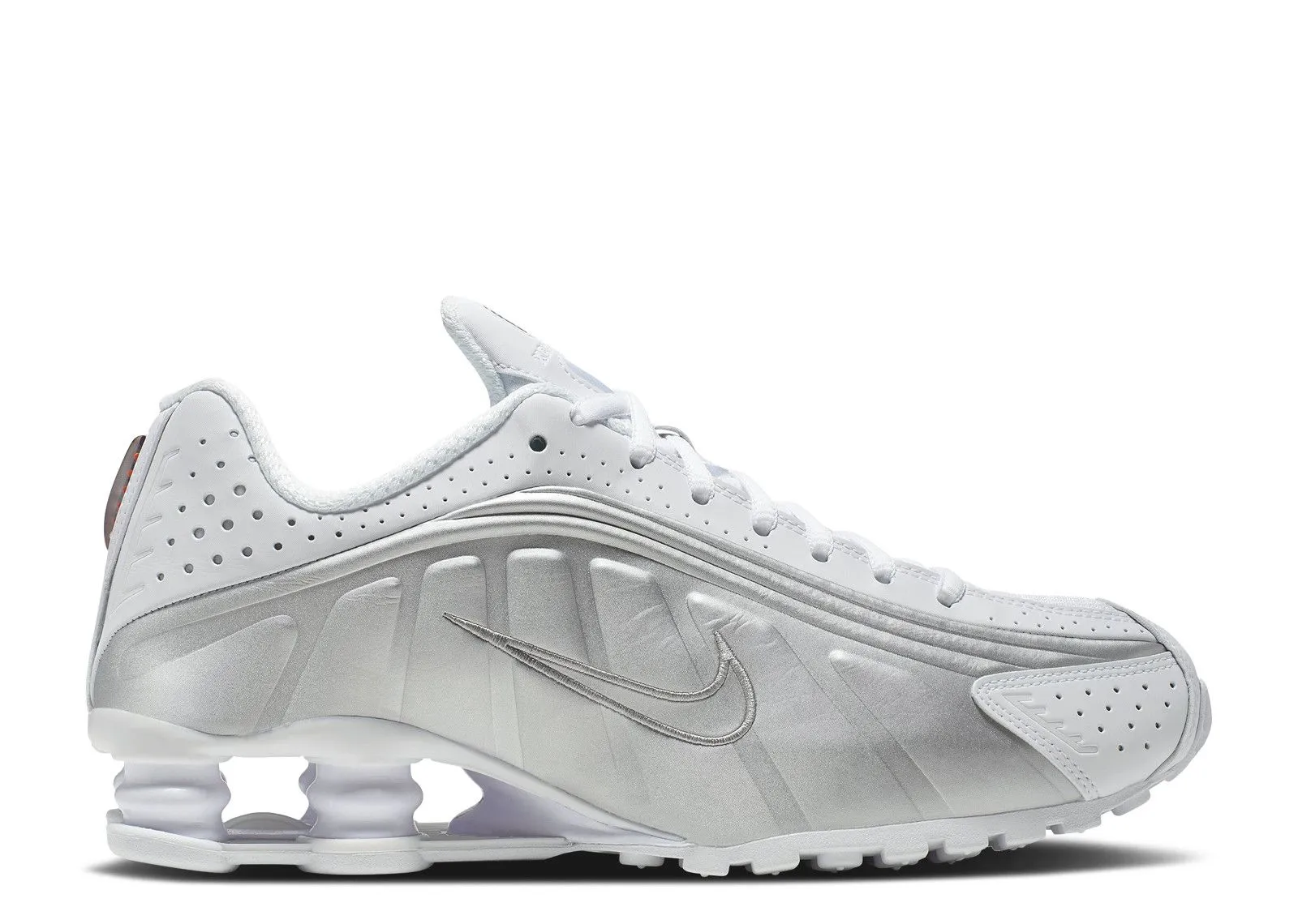 worry - free Nike Shox R4 White Metallic Silver