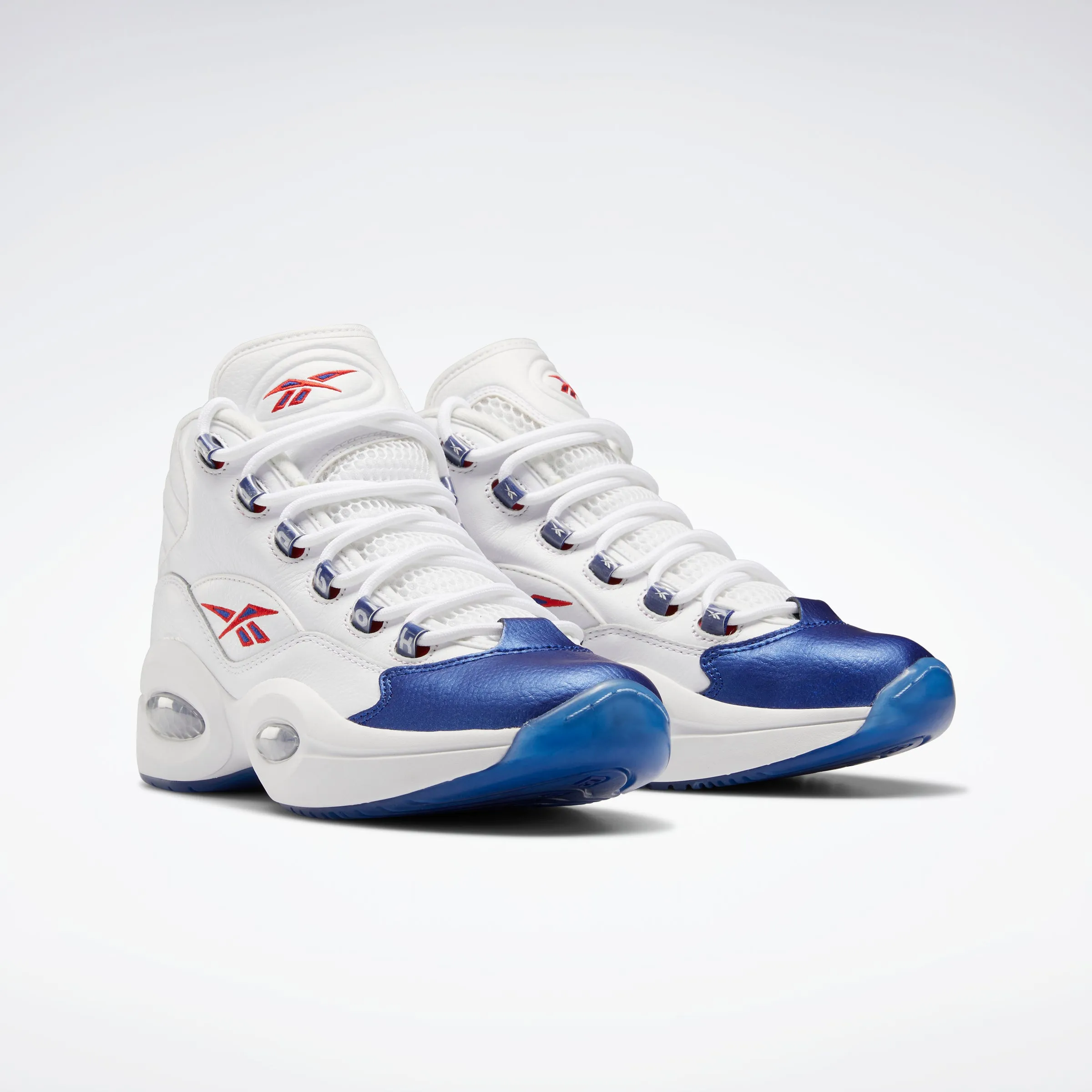 Reebok Footwear Men Question Mid Shoes Ftwwht/Clacob/Clear Shiny Tone Daily Essential
