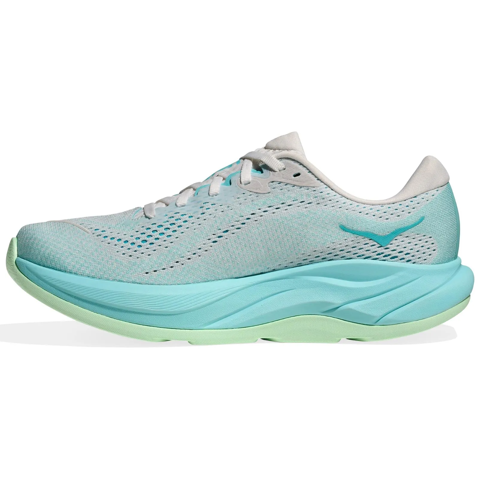 Hoka Rincon 4 Womens Running Shoes Elastic Lace System Impact Resistant Toe Cap