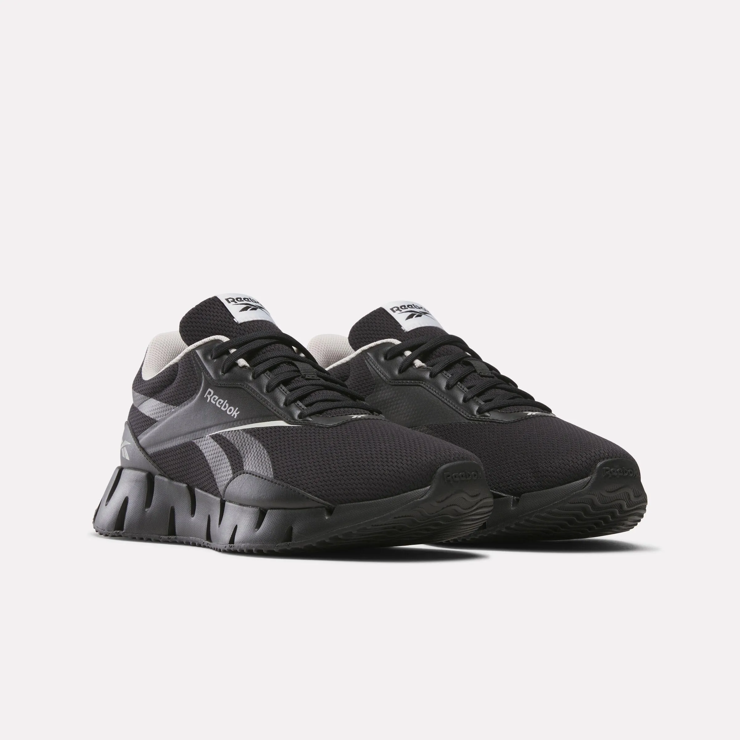 Reebok Footwear Men Zig Dynamica STR Shoes BLACK/WASHEDBLACK/MISTGREY calf - support running shoes