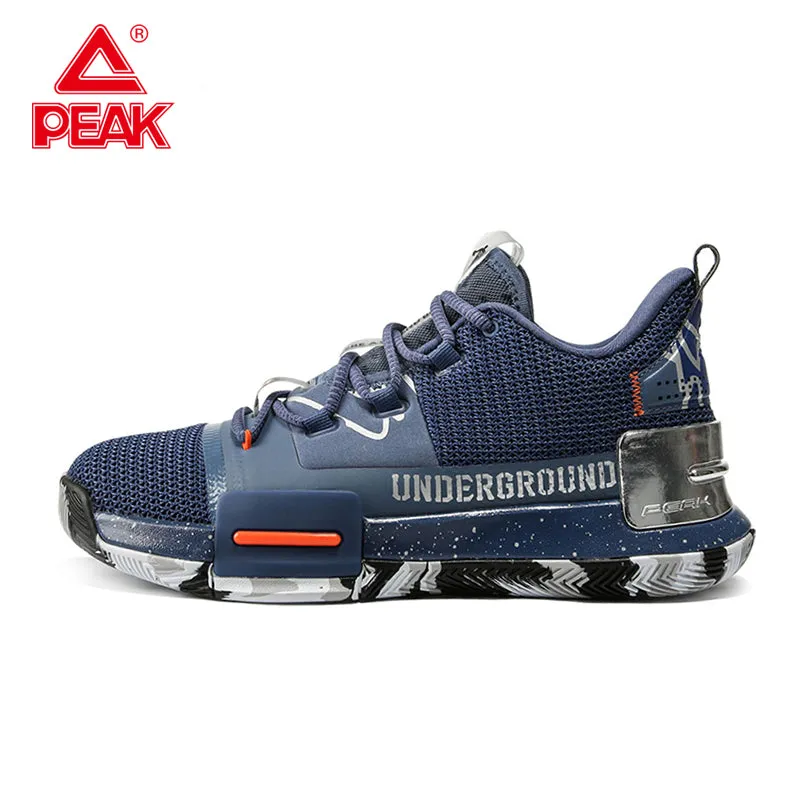 PEAK TAICHI FLASH Lou Williams UNDERGROUND Respect to South Gwinnett Men Casual Non-slip Wearable Sneakers Lightweight Mesh Breathable Basketball Shoes Sport Running Shoes Practical series DA030055 Exclusive chic
