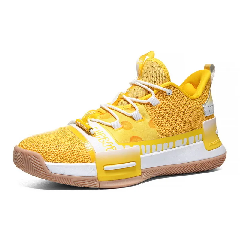 PEAK FLASH Lou Williams Basketball Shoes Men's Sneakers Flare Yellow  E94655A Functional Gear Zip Up Closure
