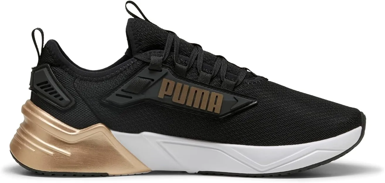 Care Ease Arch Care Puma Men'S Retaliate Black/Gold Running Shoes