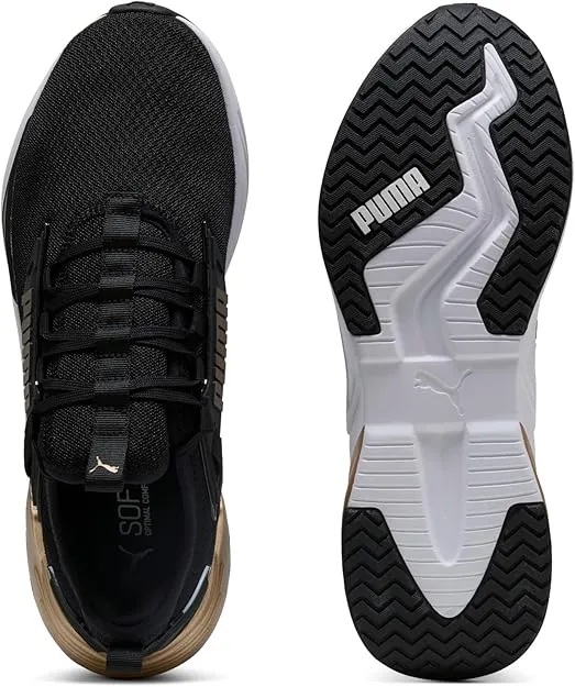 Urban Walk Summer Heat Puma Men'S Retaliate Black/Gold Running Shoes